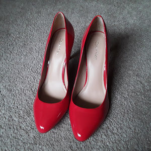 Red Patent Leather Pumps